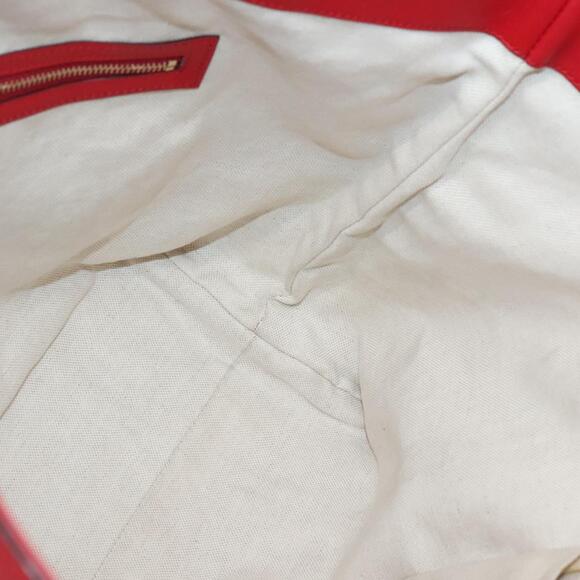 GUCCI Micro GG Canvas Micro Guccissima Bag Leather Red Gold - Picture 16 of 16